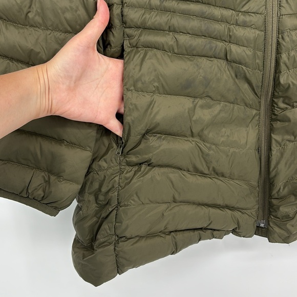 Land’s End Packable Lightweight Full-Zip Down Jacket Hooded Puffer Coat Green 2X - Picture 4 of 14